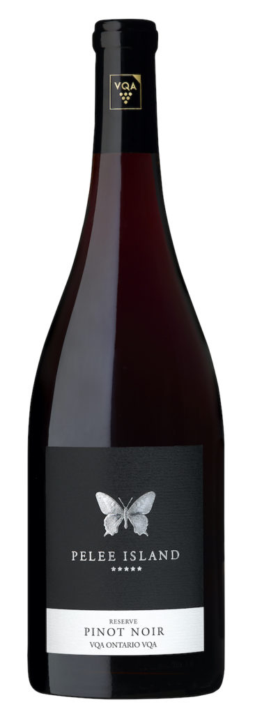 Pelee Island Winery PInot Noir Reserve VQA red wine grown on Pelee Island, Ontario