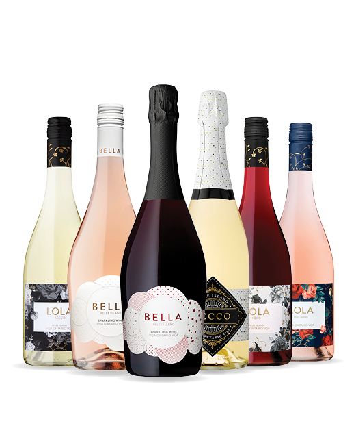 Pelee Island Winery Sparkling Extravaganza 6 packVQA Ontario Sustainable Vegan Wine